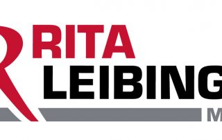 Logo von Rita Leibinger Medical mit großem grauem „RL“-Monogramm und Firmenname in roten und schwarzen Buchstaben sowie „MEDICAL“ in Grau unten rechts.